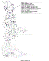 Parts List 25 - Seat and Footrest