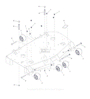 Parts List 5 - Anti-Scalp Wheels and Deck Stops - 48 Inch