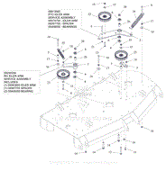 Parts List 11 - Deck Drive Idlers - 52 Inch, 60 Inch, and 72 Inch