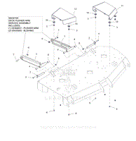 Parts List 14 - Deck Stabilizer Arms and Belt Guards - 52 Inch and 60 Inch