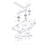 Parts List 15 - Deck, Spindles, Belts and Blades - 60 Inch