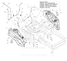 Parts List 20 - Fuel Tanks - Kawasaki FX921