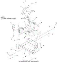 LP Tank Bracket - Left Hand