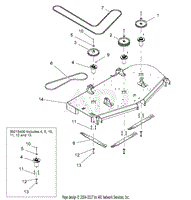 Belts, Blades and Spindles - 72 Inch