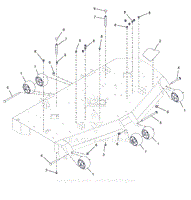 Parts List 5 - Anti-Scalp Wheels and Deck Stops - 60 Inch