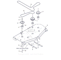 Parts List 15 - Deck, Spindles, Belts, and Blades - 72 Inch