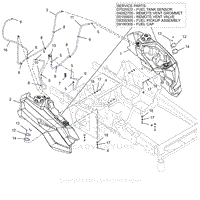 Parts List 20 - Fuel Tanks - Kawasaki FX850V EFI