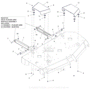 Parts List 13 - Deck Stabilizer Arms And Belt Guards - 52 Inch And 60 Inch