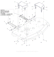 Parts List 13 - Deck Stabilizer Arms and Belt Guards - 52 Inch and 60 Inch