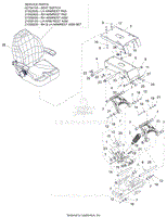 Parts List 26 - Seat - Upper Shock