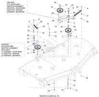 Parts List 10 - Deck Drive Idlers - 72 Inch