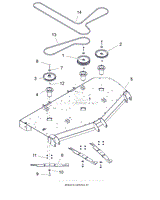 Parts List 14 - Decks, Spindles, Belts, and Blades - 72 Inch