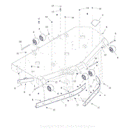 Parts List 5 - Anti-Scalp Wheels, Baffles, and Deck Stops - 72 Inch