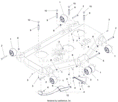 Parts List 3 - Anti-Scalp Wheels and Baffles - 52 Inch - RD