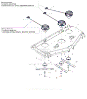 Parts List 11 - Deck, Blades and Spindle Motors - 60 Inch - RD