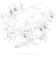 Parts List 3 - Anti-Scalp Wheels and Baffles - 52 Inch