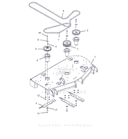 Parts List 12 - Deck, Belts, Blades And Spindles - 48 Inch