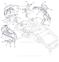 Parts List 16 - Engine Guard And Fenders