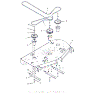 Parts List 12 - Deck, Belts, Blades And Spindles - 52 Inch