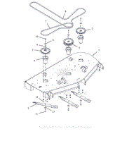 Parts List 12 - Deck, Belts, Blades And Spindles - 60 Inch