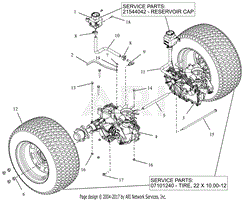 Rear Tires And Transaxles - 48&quot;