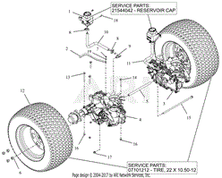 Rear Tires And Transaxles - 52&quot;