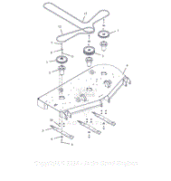 Parts List 14 - Deck, Belts, Blades And Spindles - 60 Inch