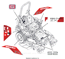 Parts List 11 - Decals - Style - 52 Inch