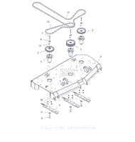 Parts List 14 - Deck, Belts, Blades and Spindles – 52 Inch