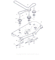 Parts List 14 - Deck, Belts, Blades and Spindles - 60 Inch