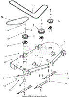 Decks, Belts, Baffles, Blades And Spindles - 60 Inch Deck