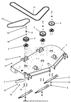 Decks, Belts, Baffles, Blades And Spindles - 60 Inch Deck