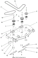 Decks, Belts, Baffles, Blades And Spindles - 52 Inch Deck