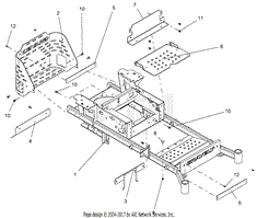 Frame, Bumper, Foot And Kick Plate - 48 And 52 Inch