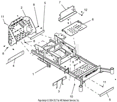 Frame, Bumper, Foot And Kick Plate - 60 Inch