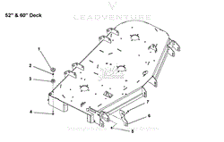 Parts List 9 - Discharge Chute Storage - 52 Inch &amp; 60 Inch Decks