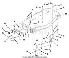 Deck, Discharge Chute And Baffles