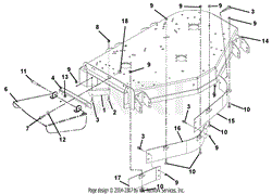 Deck, Discharge Chute And Baffles