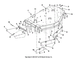 Deck, Discharge Chute And Baffles