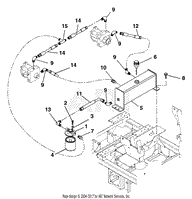 Hydraulic Tank, Filter And Pump To Tank Circuit