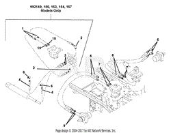 Hose Routing For Pumps, Wheel Motors &amp; Cylinder