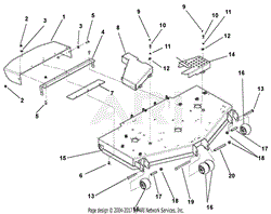 Deck, Discharge Chute, Anti-Scalp Rollers &amp; Belt Covers