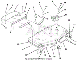 Deck, Discharge Chute, Anti-Scalp Rollers &amp; Belt Covers