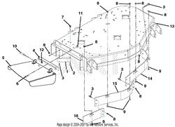 Deck, Discharge Chute And Baffles