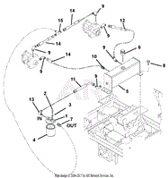 Hydraulic Tank, Filter And Pump To Tank Circuit