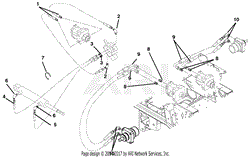 Hose Routing For Pumps, Wheel Motors And Cylinder