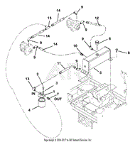 Hydraulic Tank, Filter And Pump To Tank Circuit