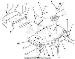 Deck, Discharge Chute, Anti-Scalp Rollers And Belt Covers