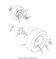 FRONT AND REAR WHEELS