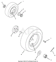 FRONT AND REAR WHEELS